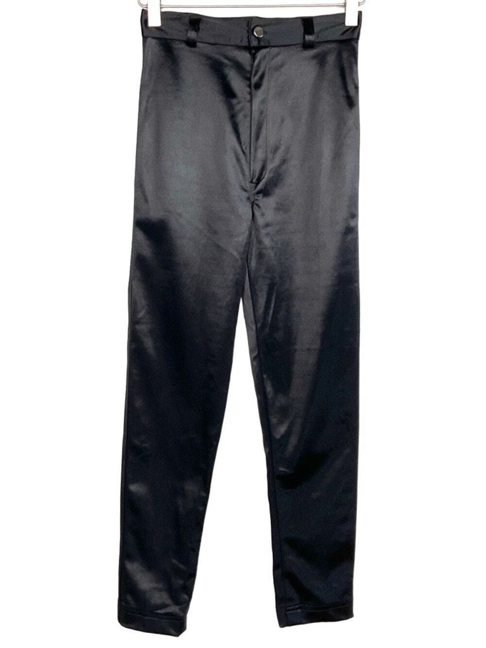 Frederick’s of Hollywood Vintage Black Satin Skinny Pants 5